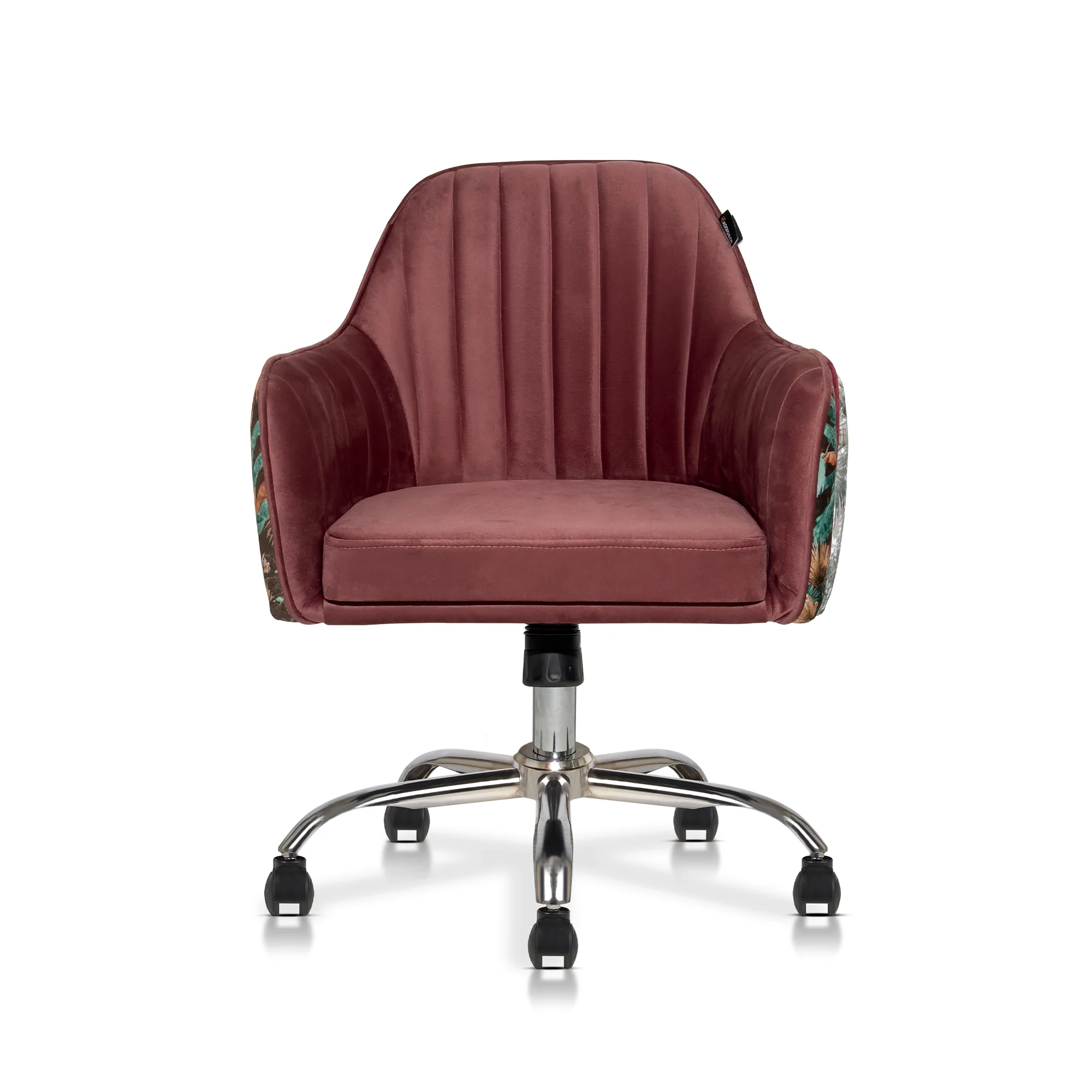 Sherni Accent Chair For Office - Adjustable Height, Tilt Lock, 360° Swivel, Heavy Duty Metal Base (Mauve Pink) - Image 3